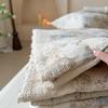 Summer Retro Cotton Linen Lace Design Thin Quilt - Machine Washable Air Conditioning Blanket