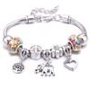 Papa snap Women Bracelet Colorful Crystal Charm Bracelet for Women DIY Beads Bracelets & Bangles Jewelry Gift