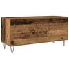 Vinyl Record Cabinet Rustic Wood Look 100 x 38 x 48 cm Engineered Wood