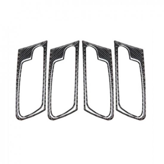 Real Carbon Fiber Car Inner Handle Cover Sports Style Special For BMW X5 E70 LB