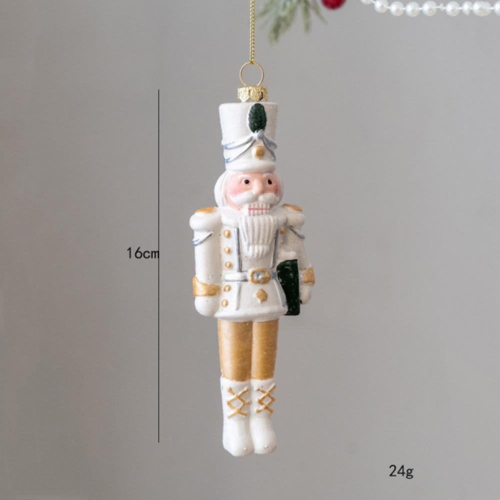 Christmas Tree White Supplies Bell Car Snowflake Nutcracker Soldier Pendant 2024 Christmas Decoration 2025 New Year Eve Decors