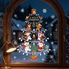 PVC Window Decorations for Christmas Reusable Clings, Double Sided Static Glass Stickers, Snowman Snowflake Elk Reindeer Stickers Santa Claus