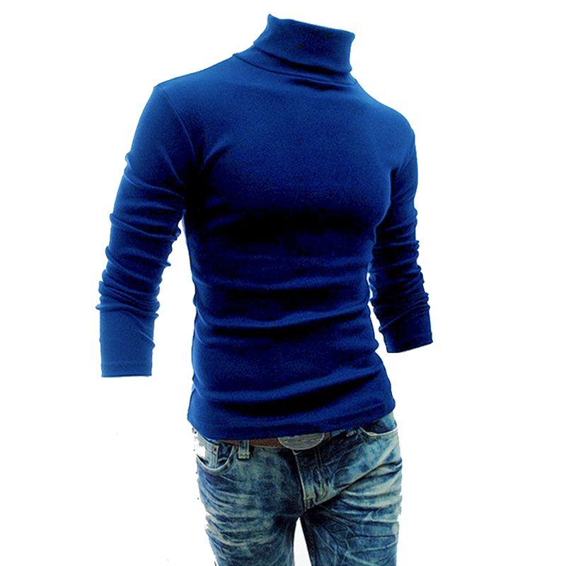 Comfortable Mens High Collar Sweater Turtleneck Long Sleeve Stretch Warm Jumper For Every Occasion