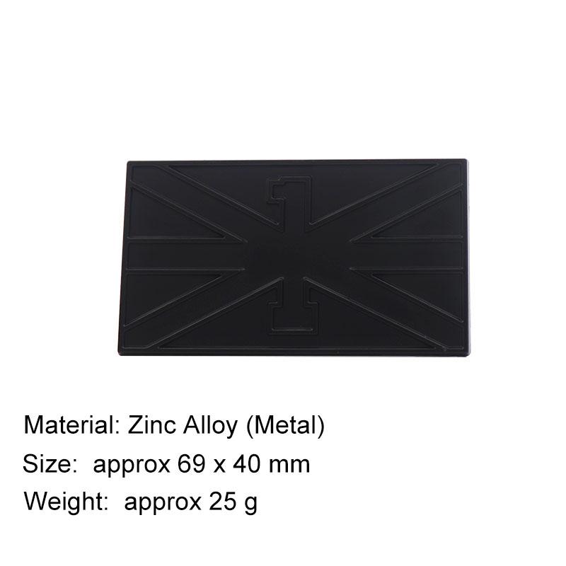 

3D British National Flag Sticker Tail Bumper Badge Auto Rear Trunk Emblem Accessories matte-black