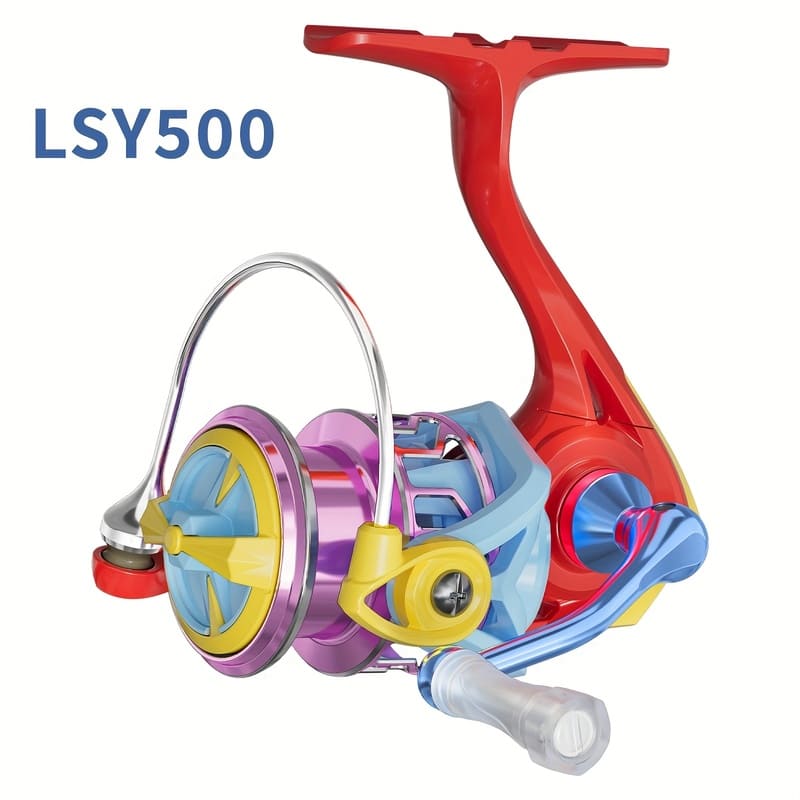 Multicolor Carbon Fiber Saltwater and Freshwater Spinning Reel High Speed Gear Ratio Anti-corrosion Stainless Steel Material Perfect Gift