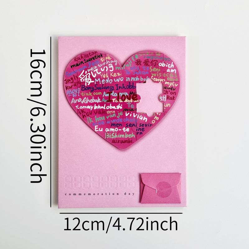 Love Greeting Cards Wedding Party Invitation Card Cake Accessories Birthday Gifts Valentine'S Day Present Thanksgiving Present
