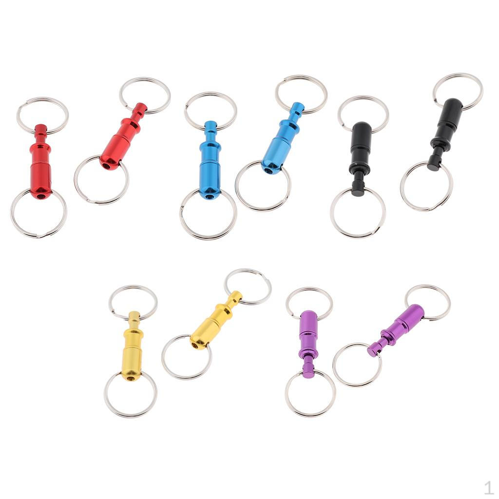 

10pcs Detachable Keychain Key Rings Dual Split
