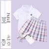 Disfraz de Coro Infantil: Camisa de Manga Corta y Falda de Cuadros de Junio de 2025 para Recital de Poesía y Vestimenta Escénica de Jardín de Infancia
