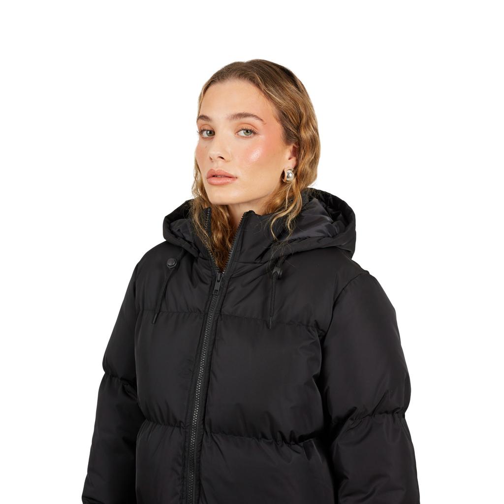 Brave Soul Womens/Ladies Padded Long Length Hooded Jacket