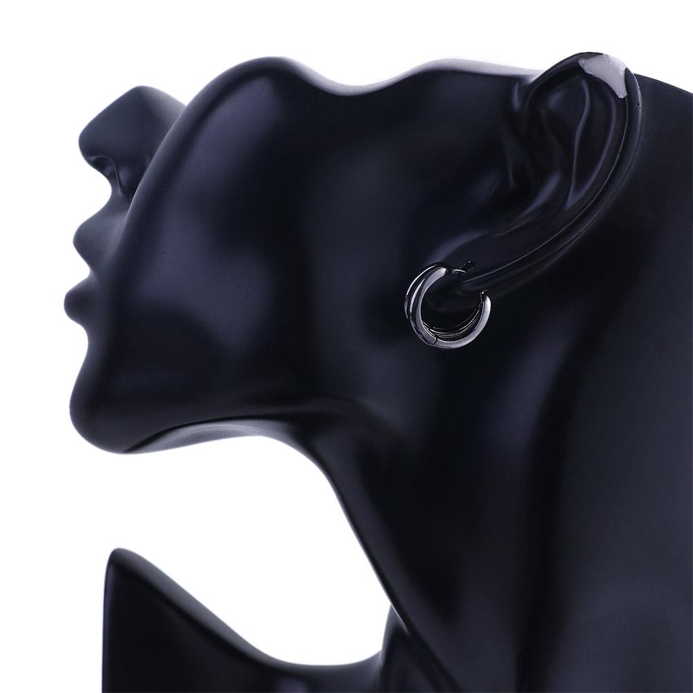 Round Geometric Multi-layer Round Circle Stud Earrings Ear Studs Men Hoop Earrings Punk Jewelry