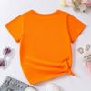 1-10 Years Old Girls Days Of Week Cotton Tees Week Calendar Graphic Print Casual & Trendy T-shirts For Spring & Summer