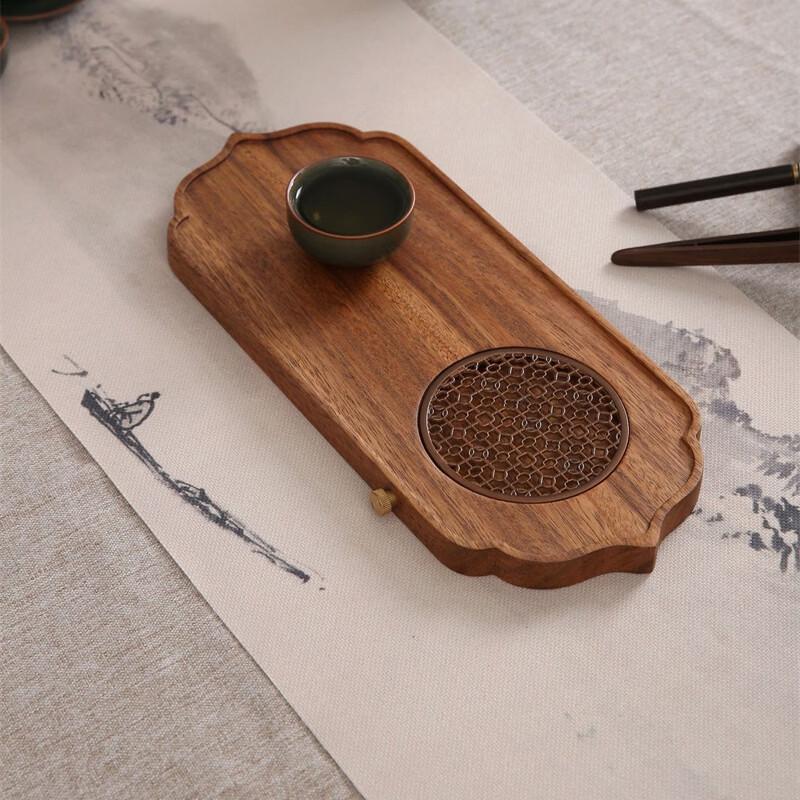 Walnut Wood Rectangular Tea Tray