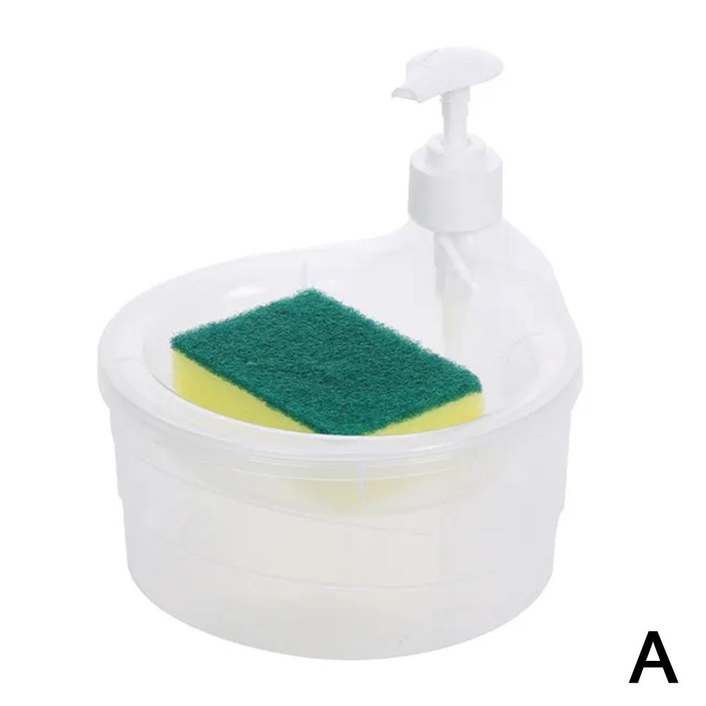 Soap Dispenser Kitchen Dishwashing Liquid Dispenser Kitchen Dish Soap Dispenser With Sponge Liquid Soap Container Dishwasher
