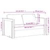 Floor Sofa with Sleeping Function Grey 112x174x55 Cm Artificial Leather
