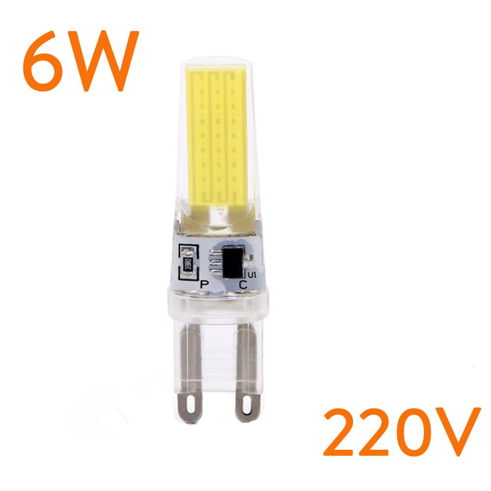 Dimmbare Mini G4 G9 LED-Lampe AC/DC Dimmung 12V 220V 3W 6W COB Beleuchtung Lichter ersetzen Halogenlampen
