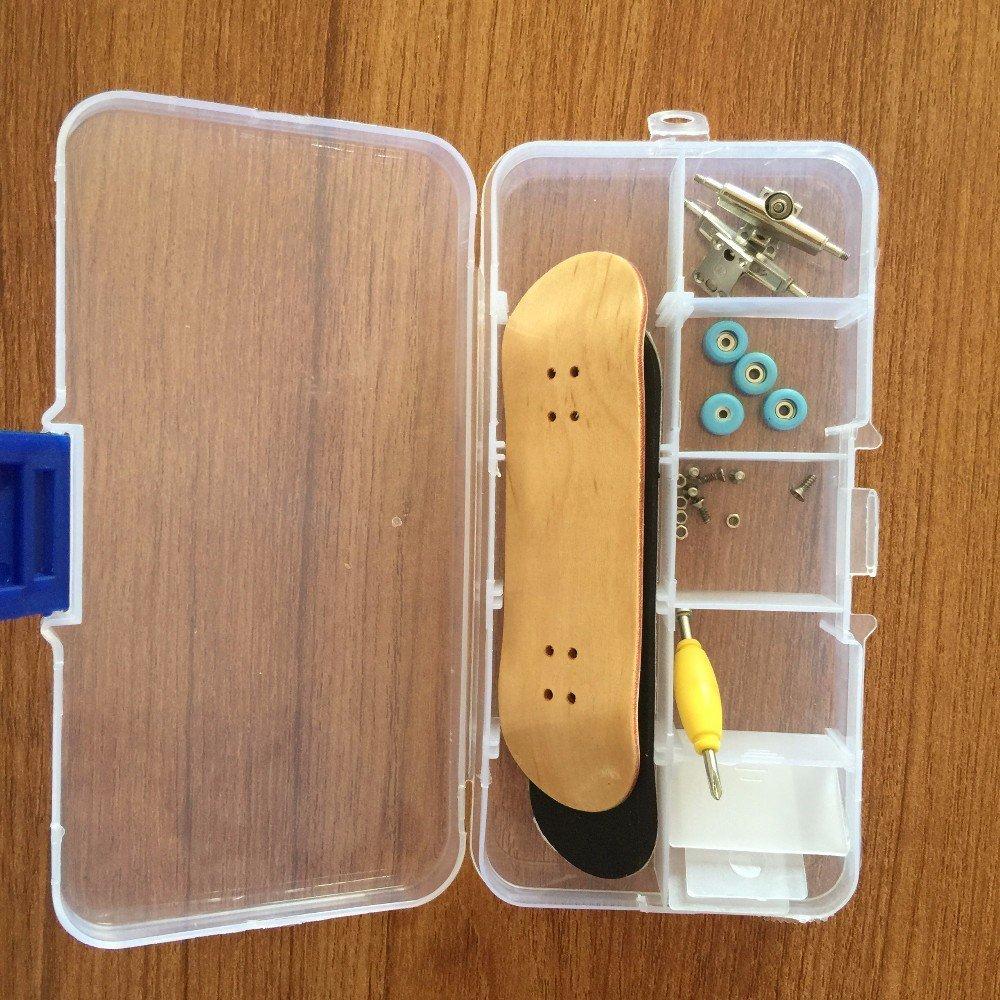 Fingerboard Assembly Wheel Bearings Kids Birthday Boys and Day Skateboard, Required, Screwdriver, Case, Included, Customizable, Toy, Gift, Girls,
