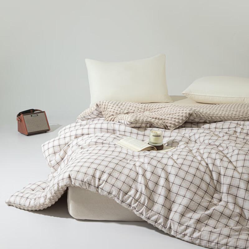 Muji Linen Bean Velvet Warm Quilt