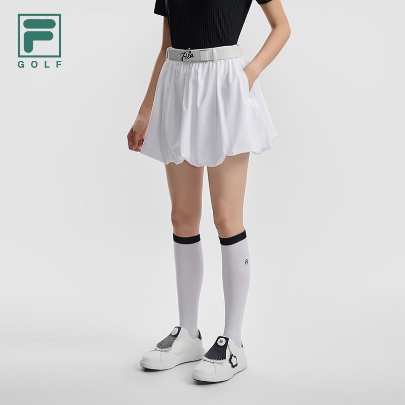Fila Golf Series Simple Cute Comfortable Solid Color Casual Skirt Women Skirts A11W625324FWT