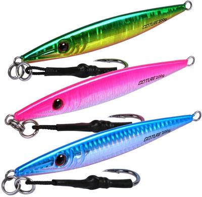 Zestaw Metalowych Jigów Goture, Jig Długi 150g, do Surfcastingu, Slow Jiggingu, Połowu Seriol i Połowu Seriol