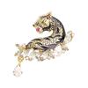 Vintage Tiger Brooch Alloy Animal Design Gift For Men Women