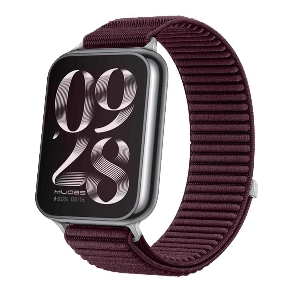 Sports Nylon Braided Loop Band for Xiaomi Mi Band 9 Pro 8 Pro Metal Head Breathable Bracelet Correa Redmi Watch 6 5 4 Wristband