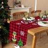 Christmas Table Runner Creative Printing  Green  Dining Table Home Decoration
