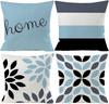 Set Of 4 Pcs Peacock Print Cushion Cover Sturdy Linen Throw Pillows For Couch Set Of 4 Peacock Covers Decorative Pillowcase