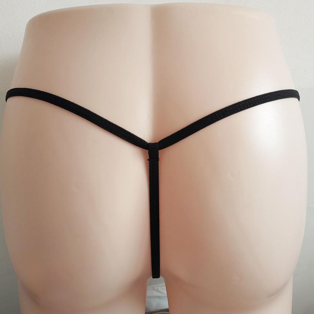 Men Mesh Underpants T-Back Thongs Underwear Briefs Sexy G String Thong Breathable Open Back Underpants See Through Jj Sleeve