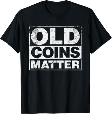 Myntsamlar T-shirt Gamla Mynt Spelar Roll för Numismatiker T-shirt Gåva Unisex T-shirt
