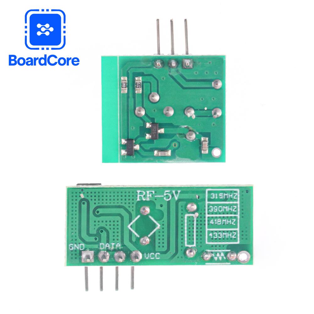 1 Paire Module Émetteur-Récepteur Super Régénération 315MHz Module Émetteur et Récepteur Sans Fil 5V CC pour Télécommande Projets DIY