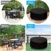 Allwetter-Tischdecke Kompatibel mit runden Esstischen, Terrassen-Beistelltischen, Picknicktischen und runden Terrassen-Couchtischen