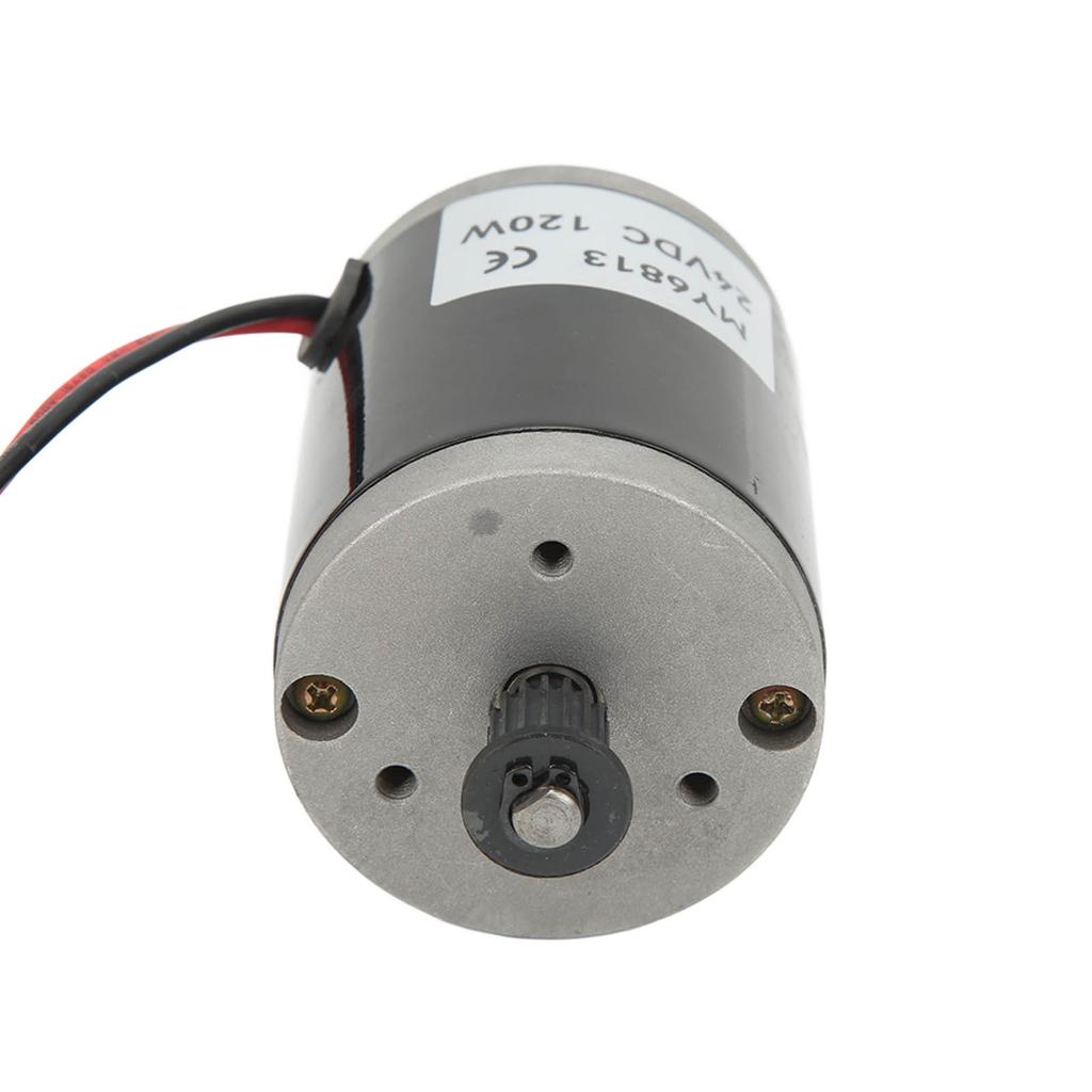 Borstad motor med 420-rem Aluminium Elmotor för Elskoter 24V 120W