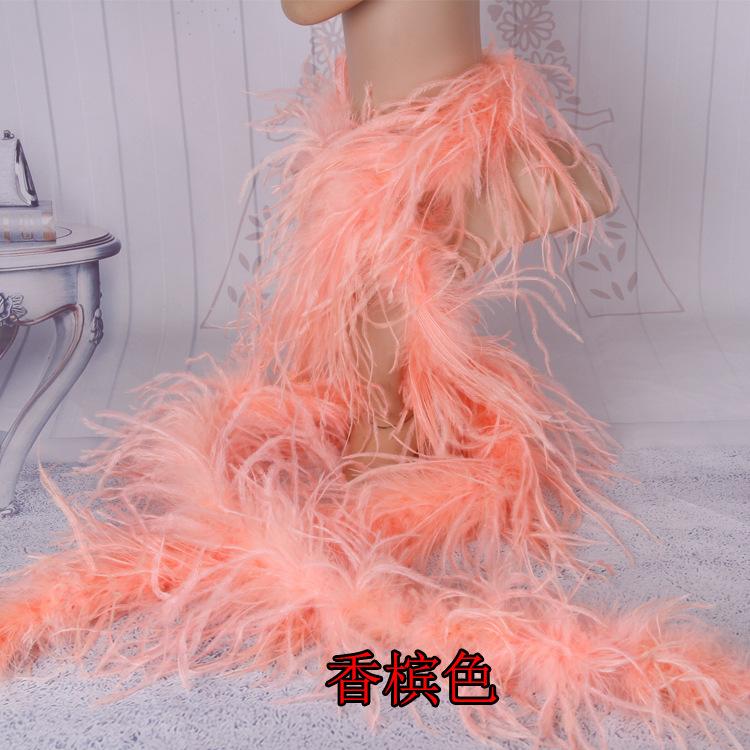 Ostrich Top Single Layer, Colorful Feather Wedding Dress Stage Decoration Diy Accessories Large Feather