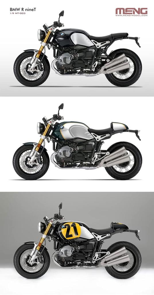 Meng Model Scale BMW R nineT Standard Edition Plastic Model MMT003 1/9