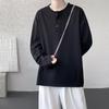 [Platilive] Men's Long-Sleeve Plain T-Shirt, Soft, Plus Sizes, Popular, Classic Long T-Shirt, Stylish Top, Comfortable, Streetwear, Sweatshirt, Underg