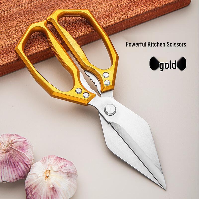 Прочные кухонные ножницы Ru Han с насечками