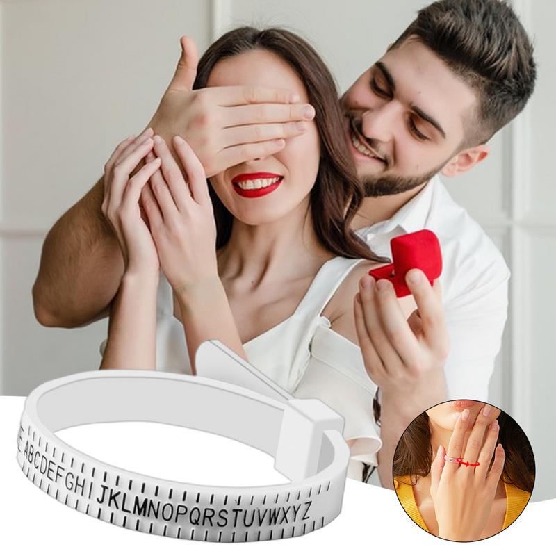 UK/US/EU/HK/JP Ring Sizer Finger Circumference Size Measurement Belt Measuring Reusable Finger Size Gauge Jewelry Sizing Tool