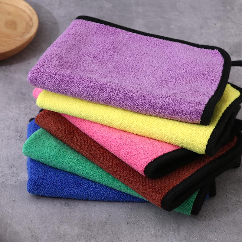 Prosop de curățare auto cu două fețe, gros și absorbant, din fleece coral