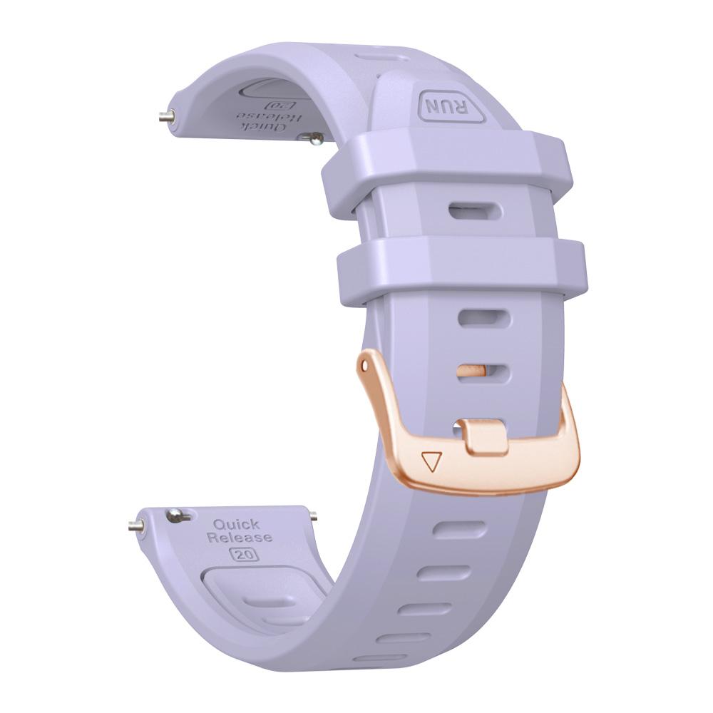 20 mm tvåfärgat silikonarmband för Garmin Forerunner 170 170Music Forerunner 70 570 42 mm 165 245 Vivoactive 6 5 Venu 2 Plus Band