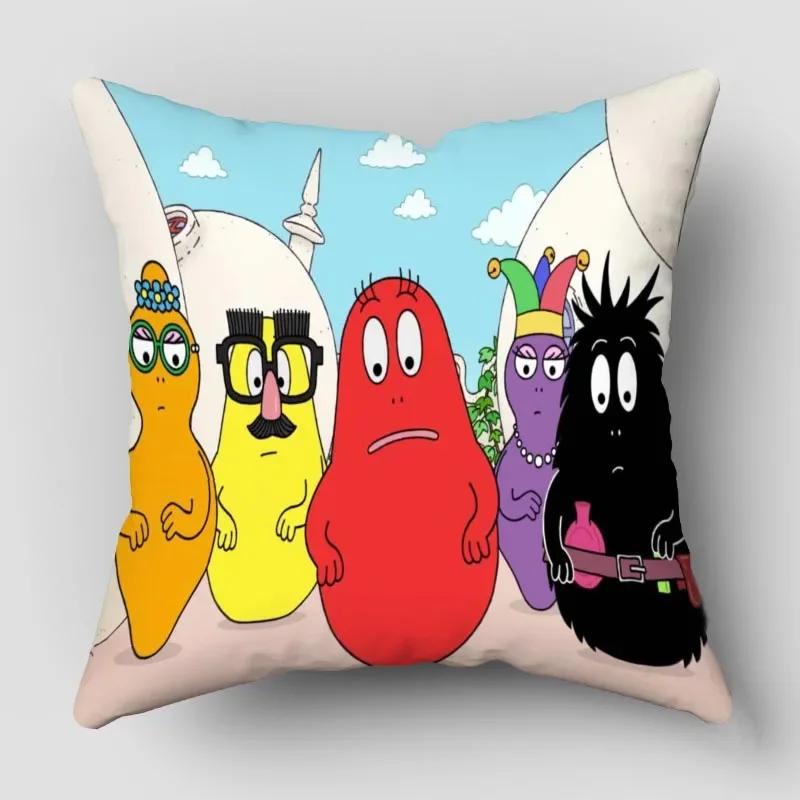 Povlaky na polštáře Barbapapa Zvířata Sněhulák Tištěný Povlak na polštář Zimní Sváteční Párty Dekorativní Povlak na polštář na gauč