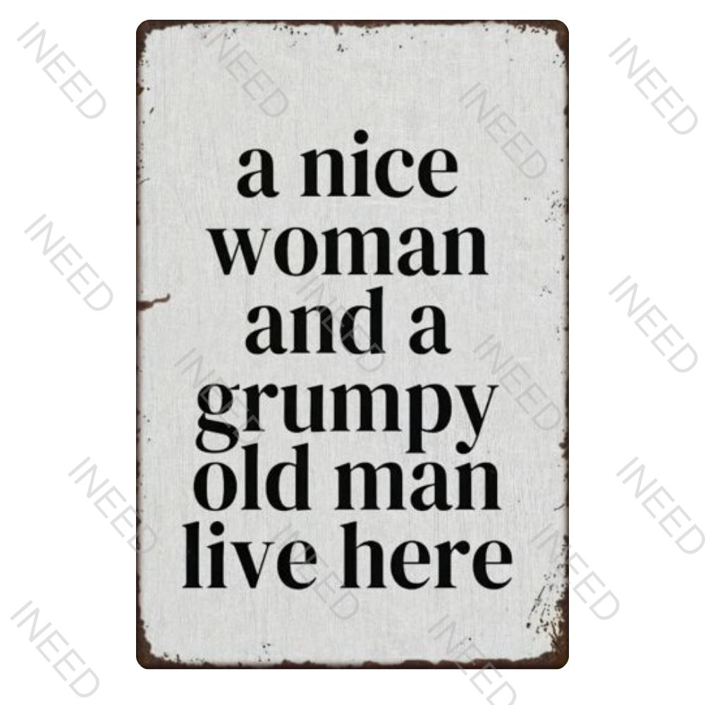 Metal Tin Sign Board Wall Art Decor Retro Vintage Kitchen Bedroom Man Cave Wall Decor Cafe Living Room Wall Decor Poster Plaque