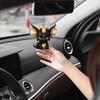 2D Cute Car Acrylic Flat Rearview Mirror Pendant Keychain Accessories