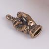 Middle Finger Figurine Brass Gold Freestanding Hand Sculpture Copper Middle Finger Pocket Lucky Charm