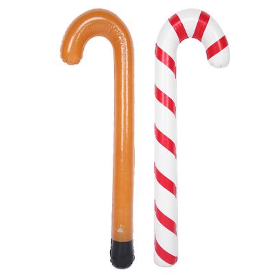 Halloween PVC Uppblåsbar Blås Upp Käpp Promenadkäpp Krycka Fest Fancy Tillbehör