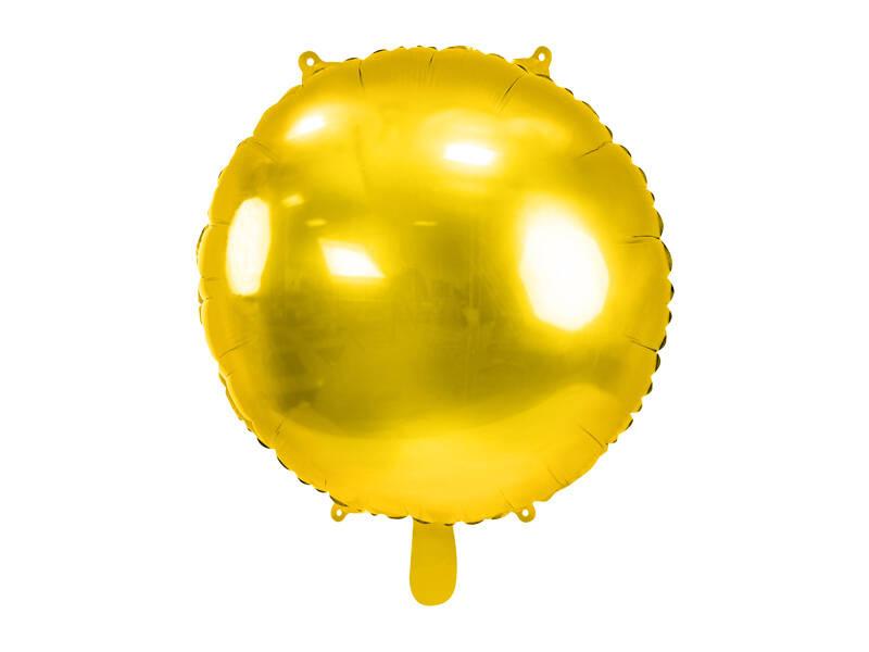 Round Foil Balloon Pastille, Gold, 59 Cm