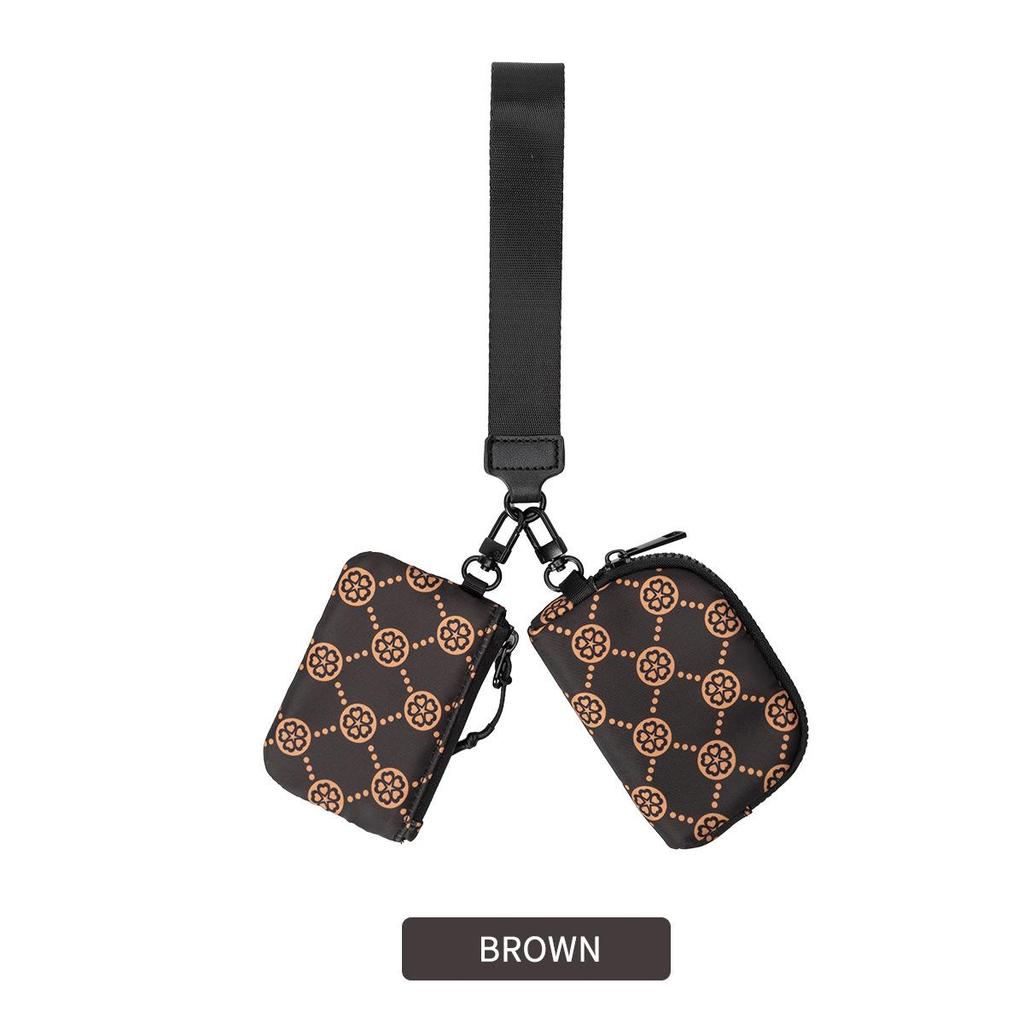 Lulu Geantă de mână impermeabilă din nailon pentru femei: Portofel Mini Elegant pentru Monede și Suport pentru Carduri