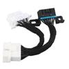 16 Pin Splitter OBD2 Male to Female Extension Cable OBD Adapter 0.5m1.64ft ABS 12?24V