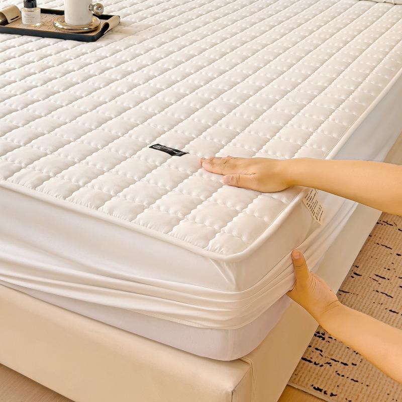 A-Class Antibacterial Quilted Waterproof Incontinence Mattress Protector Cover, Simmons Fitted Sheet, Universal Four Seasons.