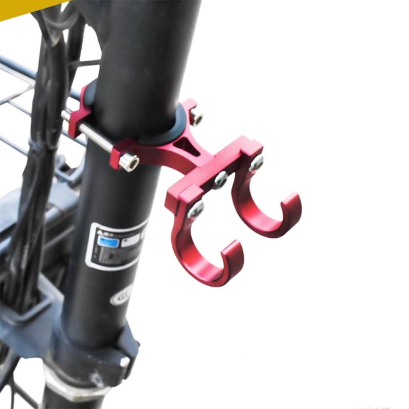 SEAMETAL Electric Scooter Hook Aluminum Alloy Handlebar Crossbar Double Hook Holder Universal Hanger Hook For Motorcycle Bike