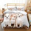 Милые собаки, животные, 3D комплекты постельного белья, милый хаски, пододеяльник, комплект детского одеяла, постельное белье, наволочка, домашние животные, собака
